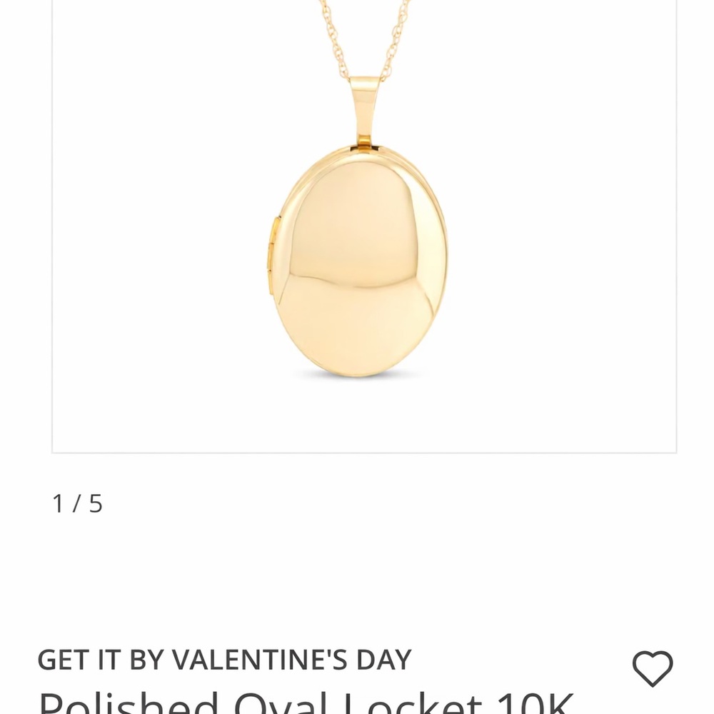 Kay Jewelers Gold Oval Locket Necklace